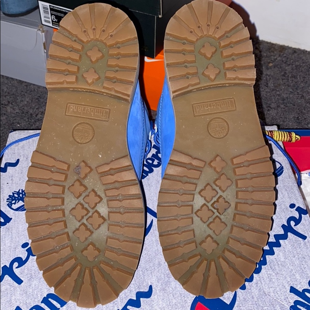 Blue ChampionxTimberland Boots - Picture 6 of 7